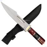 Faca Afiada 30cm Para Churrasco Estilo Artesanal Rústica Full Tang Com Bainha - SLKA16