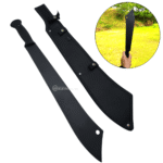 Facão grande Ferramenta rural 44cm Com Lâmina Preta Curva + Bainha Reforçada - SLKK36