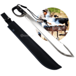 Facão 44cm Corte pesado com Serra no Dorso, Cabo com Protetor e Bainha - SLKK48