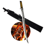 Facão Katana Com 70cm e Bainha De Nylon Para Camping E Trilha - SLKK09