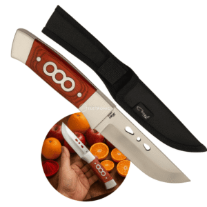 Faca de Camping Premium Lâmina Inoxidável Fulltang  Com Bainha - B034