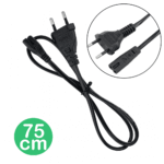 Cabo De Força Alimentação Tipo 8 Para Fonte Rádio TV Impressora Com 75cm - LK7602