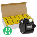 Caixa Com 12 Contadores Manuais 4 Dígitos Controle Entrada - BOM6303