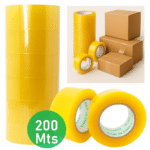 Pacote Com 6 Fitas Adesivas de Alta Aderência 48mm x 200m Transparente e Durável - JD34