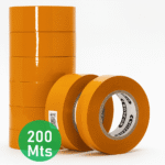 Pacote Com 6 Rolos de Fitas Adesivas de Alta Resistência para Embalagens 200 Metros x  42mm Marrom - BOM1338