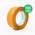 Fita Adesiva Plástica Marrom 42mm x 200m Ideal Para Embalagens, Caixas e Envio de Produtos - JD35