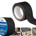 Fita Antiderrapante Adesiva 5m Para Escada Piso ou Rampa - Preto JD18