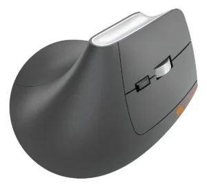 Mouse Bluetooth Sem Fio Wireless Vertical Ergonômico 6 Botões Recarregável Silencioso Grafite - DM2