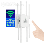 Repetidor De Sinal 8 Antena Wifi 5g 2g Roteador Wireless 1200mbps Cor Branco PKRW408