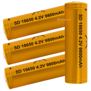 Kit 4 Baterias Recarregável 18650 4.2v Lítio 9800mAh Original