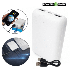 Carregador Turbo Portátil Power Bank 37w Alta Qualidade 10000mah Carga Estável Branco - MAX0528