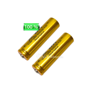 Kit 2 Baterias Recarregáveis 14500 4.2v Lítio 5000mAh Original DY340501