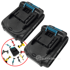 Kit 2 Bateria De Lítio 21v 2.0ah Universal Recarregável Bateria212A