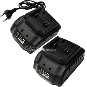 Kit 2 Carregador de Bateria 21v Alta Potencia 2A Com Indicador de Carga - LE0182