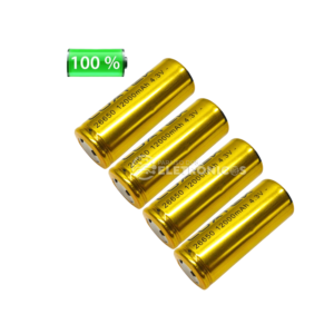 Kit 4 Baterias Recarregáveis 26650 de Li-ion 3.7v á 4.3v 12000mAh para eletrônicos