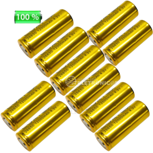 Kit 10 Baterias Recarregáveis 26650 de Li-ion 3.7v á 4.3v 12000mAh Para Eletrônicos