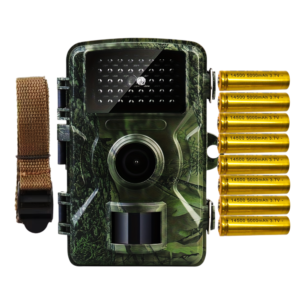 Kit Câmera Espiã Caça Visão Noturna + 8 baterias recarregável MT2080