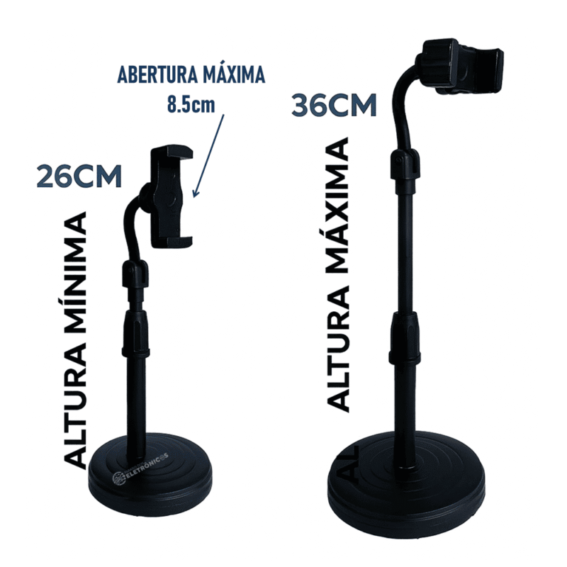 Suporte De Mesa Para smartphone Até 6