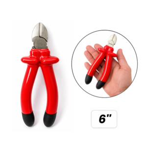 Alicate de Corte Diagonal 6'' Cabo Com Isolação Anatômico e Emborrachado - BOM1641