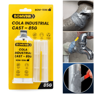 Cola Para Metal PVC Reparos em Geral Industrial Soldagem A Frio Resistente Ao Calor - BOM1596