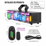 Luzes de DJ para festas, Pro 6 em 1 Dmx e máquina (5)