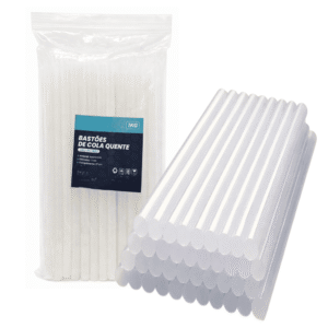 Pacote Com 1k de Bastões Refil De Cola Quente 11mm Transparente 27cm - LWJPC1922