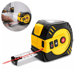 Trena a Laser 40m Com Trena 5m Digital Recarregável USB Alta Precisão ±2mm - BOM6543