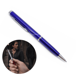 Caneta Canivete Lâmina Afiada Aço Inoxidável Defesa e Proteção - Azul SLKD172