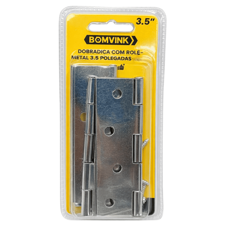 Kit 3 Dobradiças Com Rolamento 88mm x 53mm 3.5