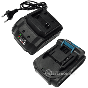 Kit Bateria 21v 2.0ah Universal Recarregável + Fonte 21V/2A Bateria212A