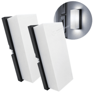 Kit 2 Luminárias Arandela Gelo P/ Parede 18w Luz Branco Frio 6500K - EBAR61492