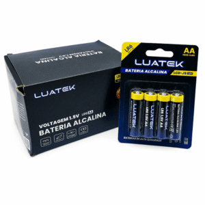 Kit com 48 Pilhas AA Alcalinas Luatek LR6 1,5V 1500mAh