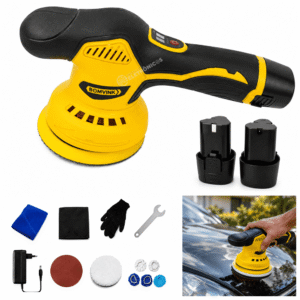 Lixadeira Politriz Orbital 12V S/ Fio c/ 2 Baterias e Kit de Acessório - BOM9711