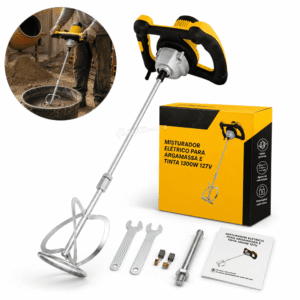 Misturador Elétrico para Argamassa e Tinta 900RPM 1300W 110V – BOM9599