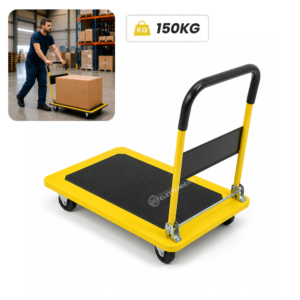 Carrinho Plataforma Dobrável 150kg – Compacto e Resistente - BOM2852