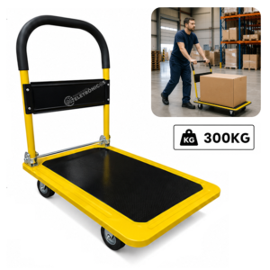 Carrinho Plataforma Dobrável 300kg – Compacto e Resistente - BOM2853