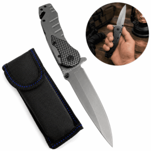 Faca Dobrável Multiuso Compacta c/ Trava de Segurança e Clip de Cinto - SLKD22AB