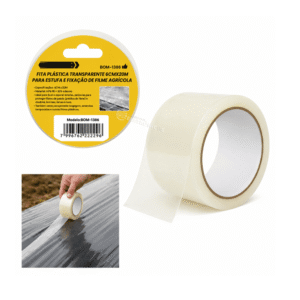 Fita Transparente para Estufa Filme Agrícola 6cm x 20m - BOM1386 (cópia)