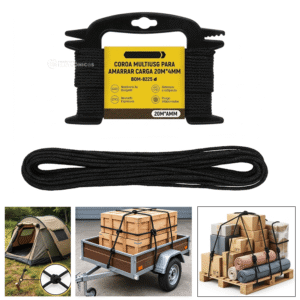 Corda Multiuso para Amarrar Carga 20m x 4mm - BOM5338