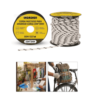 Corda Multiuso para Amarrar Carga 20m x 3mm - BOM5337