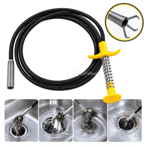 Desentupidor Flexível com Garras para Ralos Canos e Pias 1,6m - BOM7512