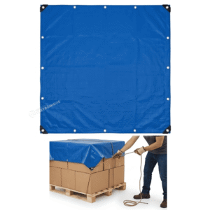 Lona PE 4x4m Impermeável Azul com Ilhós Metálicos - BOM7380