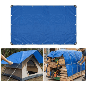 Lona PE 4x6m Impermeável Azul com Ilhós Metálicos - BOM7381