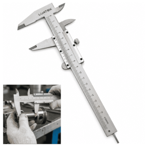 Paquímetro Universal 150 mm em Aço Carbono com Medidor de Profundidade - LWJ1974