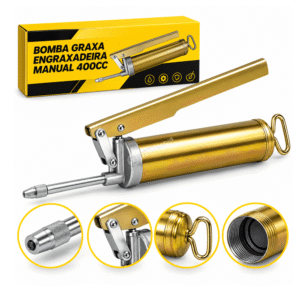 Bomba de Graxa Engraxadeira Manual 400CC Alta Pressão - BOM1664