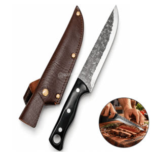 Faca Para Churrasco Cozinha 30cm Lâmina 16cm Com Bainha - SLKLAF171