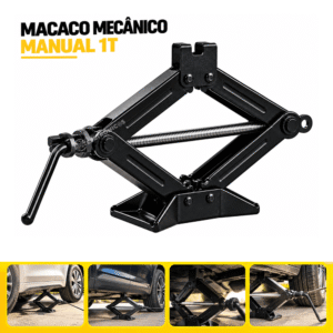 Macaco Mecânico Manual Tipo Sanfona 1 Tonelada 80 a 320mm - BOM1544